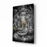 Ganesha Glass Wall Art.